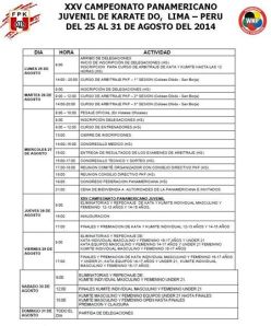 Programa de actividades